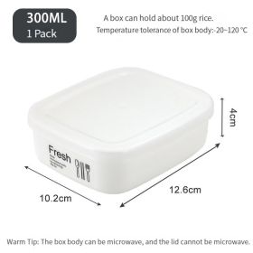 Portable Lunch Box Bento Box Food Storage Boxes Refrigerator Crisper Rice Vegetables And Fruits Separate Seal Box