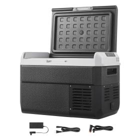 12 Volt Car Refrigerator, 26.4QT/25L Car Fridge, Portable Electric Cooler with -4-68 F Adjustable Temp