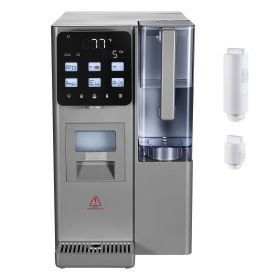 Ice Maker Water Filter Dispenser, 4-in-1 Countertop Ice Making Machine with Room Temperature, Hot & Cold Water