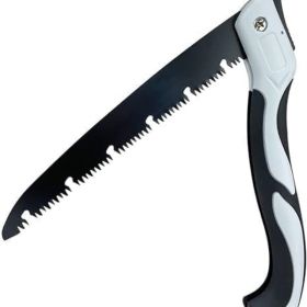 Fancial Folding Saw, 9.8 Inch Carbon Steel Blade, Manual Pruning Saw for Camping, Gardening, Survival, 21 Inch Total Length