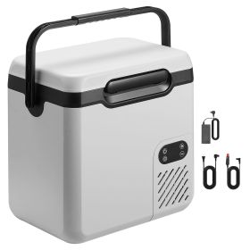 12 Volt Refrigerator, 19 QT/ 18L Car Fridge, Portable Electric Freezer Compressor with Handle, 12V/24V DC 100-240V AC, -4 to 68 F/ -20 to 20 C