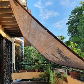 Fence Privacy Screen Balcony Sun Shade Cloth 6'6"x9'9" 80% Shade Fabric Outdoor Patio Screens Apartments Railing Cover UV Protection for Backyard