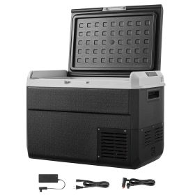 12 Volt Car Refrigerator, 52.8QT/50L Car Fridge, Portable Electric Cooler with -4-68Fahrenheit Adjustable Temperature