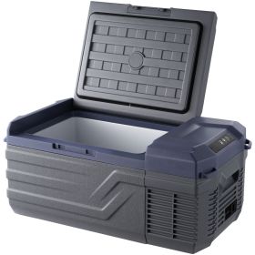 Car Refrigerator, 12 Volt Car Refrigerator Fridge, 15 L Single Zone Portable Freezer, -4-68 F Adjustable Range