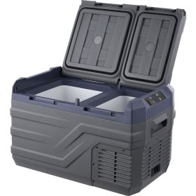 Car Refrigerator, 12 Volt Car Refrigerator Fridge, 25 L Dual Zone Portable Freezer, -4-68 F Adjustable Range