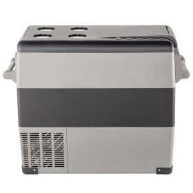 12 Volt Refrigerator, 58 Qt Car Refrigerator, Dual Zone Portable Freezer, Cooler Compressor Freezer with 12/24V DC and 110-240V AC