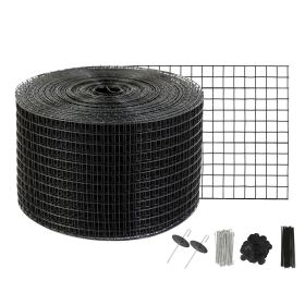 8 inch x 100ft Solar Panel Bird Guard, Critter Guard Roll Kit with 70pcs Aluminum Alloy Fasteners, Solar Panel Guard with Rust-proof PVC Coating