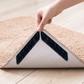 Carpet Anti-slip Sticker,180X30mm - 8 Pieces, Parallelogram, Black (Option: 8pieces)