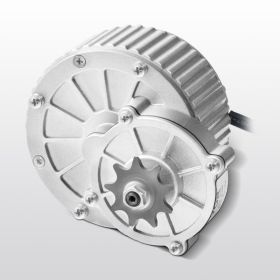 450W Electric Brushed DC Motor Kit 36V 3000rpm With Upgraded Speed Controller (Option: Silvery white)